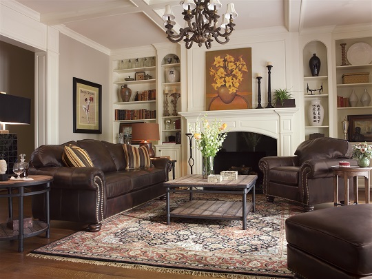 Flexsteel Bexley Leather Living Room Collection -4959
