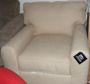 Klaussner K54400 chair in Lind Almond