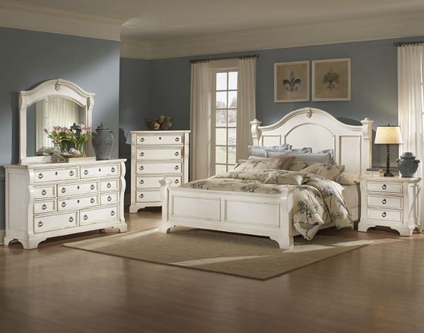 American Woodcrafters Heirloom Bedroom- White