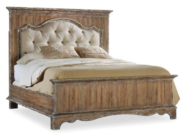 Hooker Furniture Chatelet Bedroom with Upholstered Mantle Bed-8921