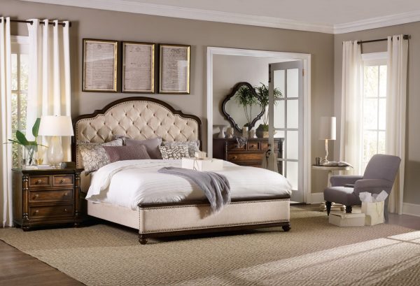 Hooker Furniture Leesburg Bedroom Collection with Upholstered Bed-9154