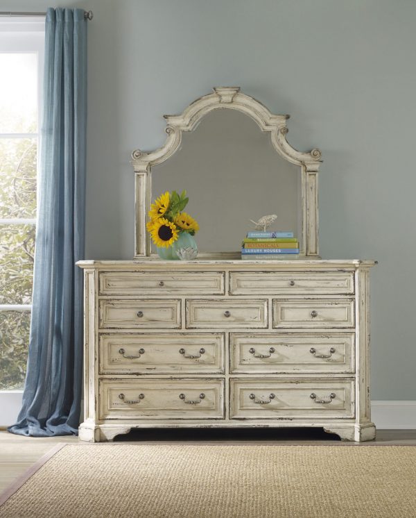 Hooker Furniture Sanctuary Bedroom Collection Vintage White Finish-8693