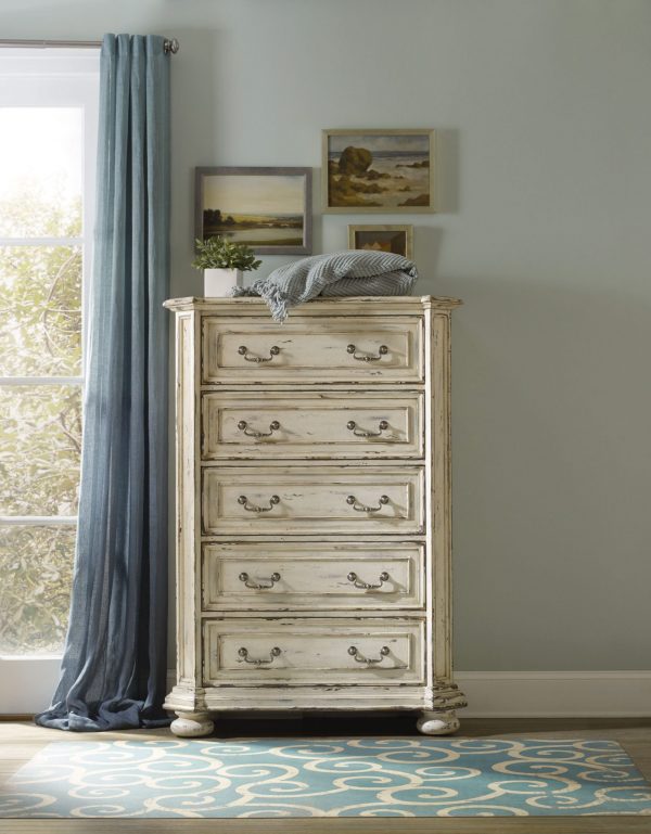 Hooker Furniture Sanctuary Bedroom Collection Vintage White Finish-8694