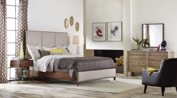 Hooker Furniture Studio 7H Bedroom with Upholstered Bed-9271