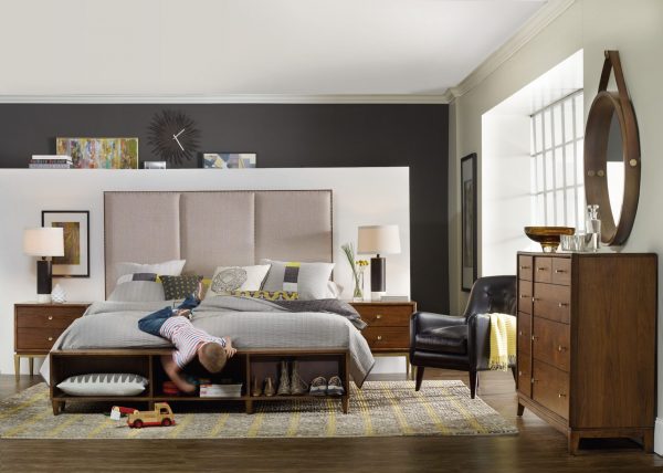Hooker Furniture Studio 7H Bedroom with Upholstered Bed-9272