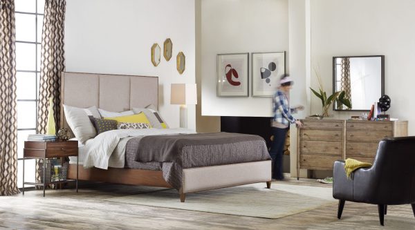 Hooker Furniture Studio 7H Bedroom with Upholstered Bed-9276
