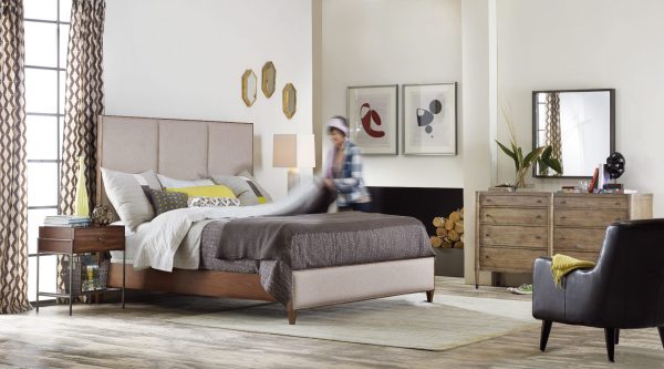 Hooker Furniture Studio 7H Bedroom with Upholstered Bed-9266