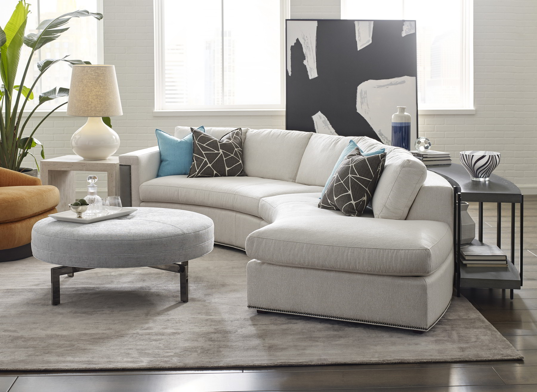 vanguard leather sectional sofa