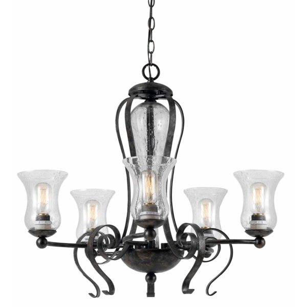 Cal Lighting Metal 5 Light Chandelier