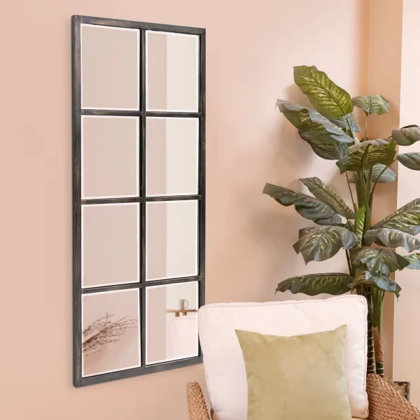 Howard Elliot Atrium Windowpane Mirror