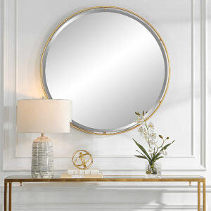 Uttermost Mirrors 09234 Allick Gold Square Mirrors (Set of 2