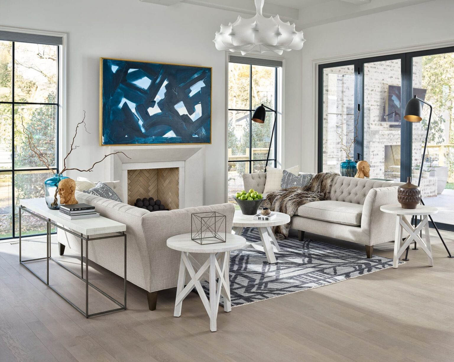 Universal Modern Farmhouse Living Room Seigerman's Furniture