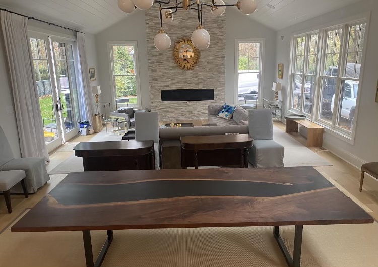 Custom dining tables.