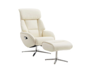 Aubrey Reclining Pedestal Chair & Ottoman by Barcalounger