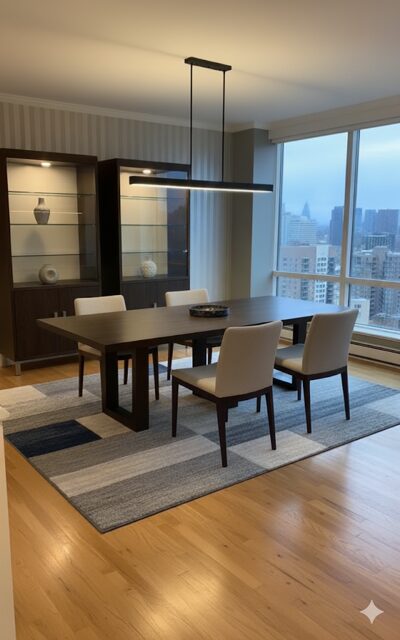 CUSTOM DINING TABLE & CURIOS