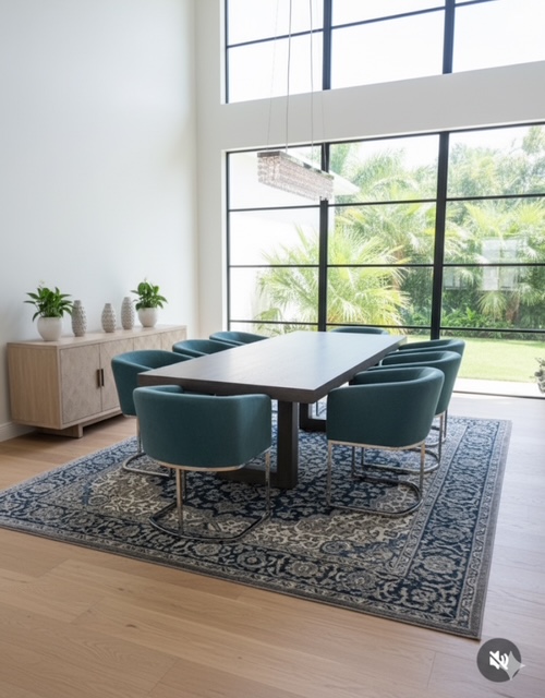CUSTOM TABLE W. CANADEL CHAIRS