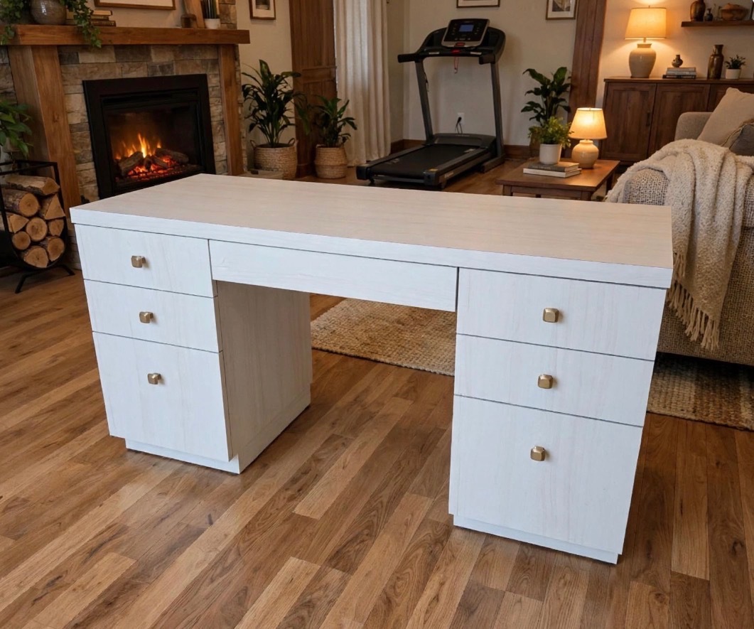 CUSTOM HOME OFFICE DESKVANITY