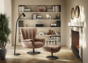 C339 Aurora Swivel Chair by Natuzzi Editions