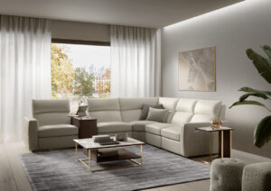 C346 Vibe Immersive Audio Reclining Sectional by Natuzzi Editions