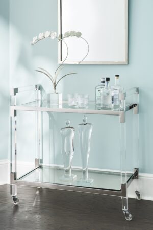 Acrylic Bar Cart from Chelsea House