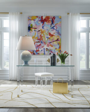 Acrylic Denver Desk from Chelsea House