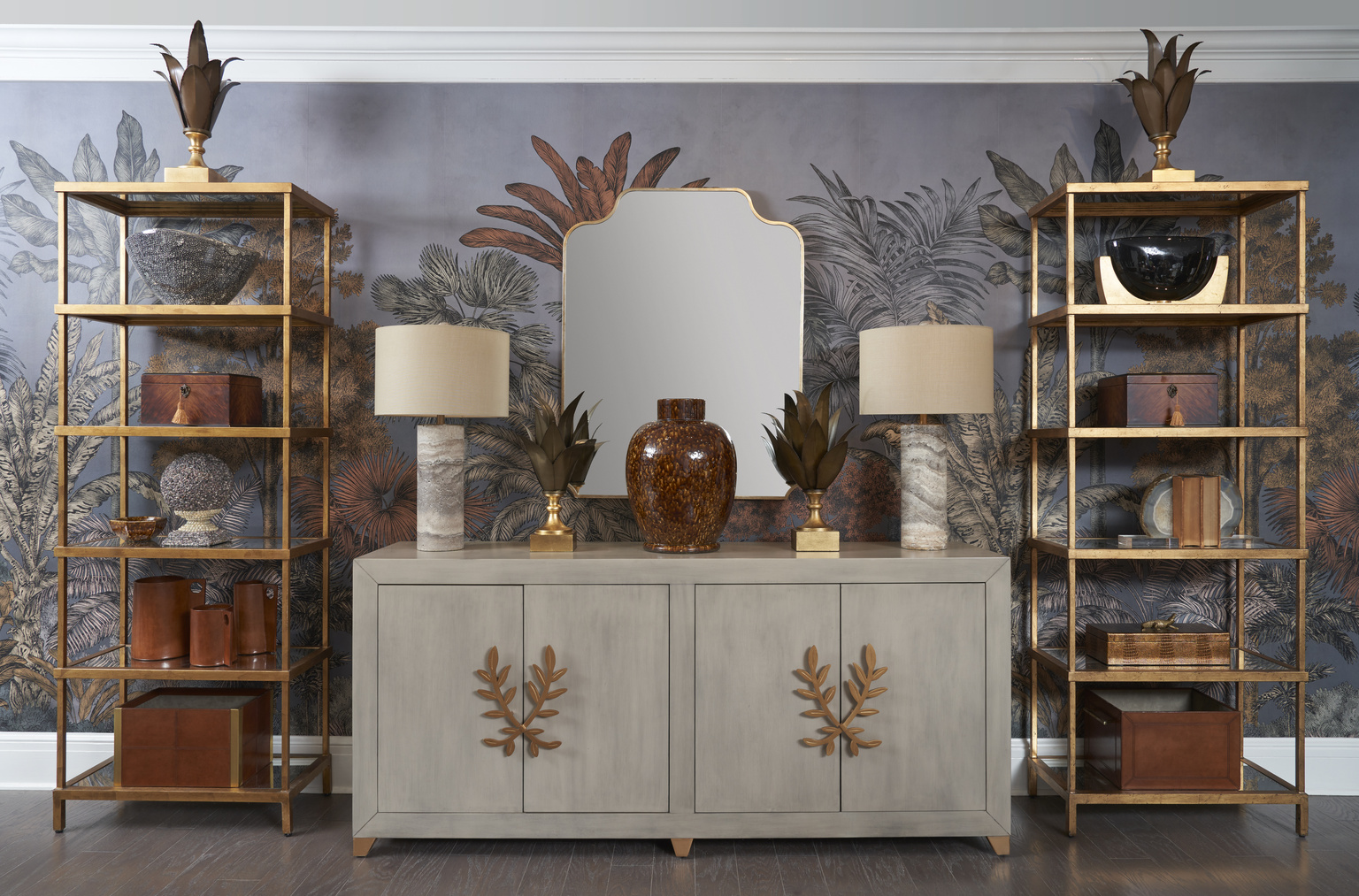 Gold Etagere from Chelsea House