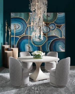 Lavertezzo Dining Table with Berlin Chair from John Richards